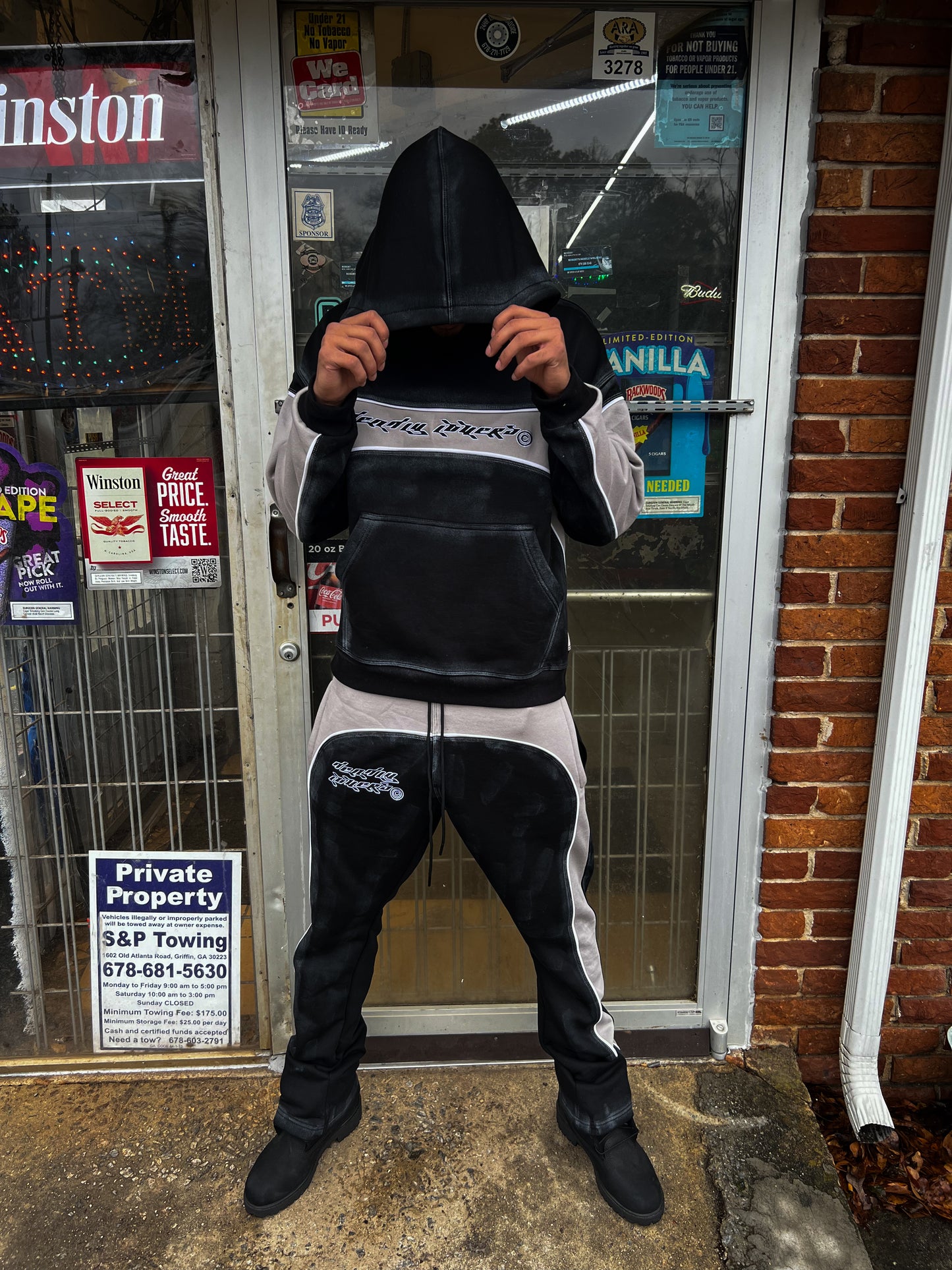 Acid Black Sweatsuit